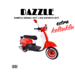 Arora Dazzle Kırmızı Beyaz Grenaj Seti 16 Parça + Koltuklu