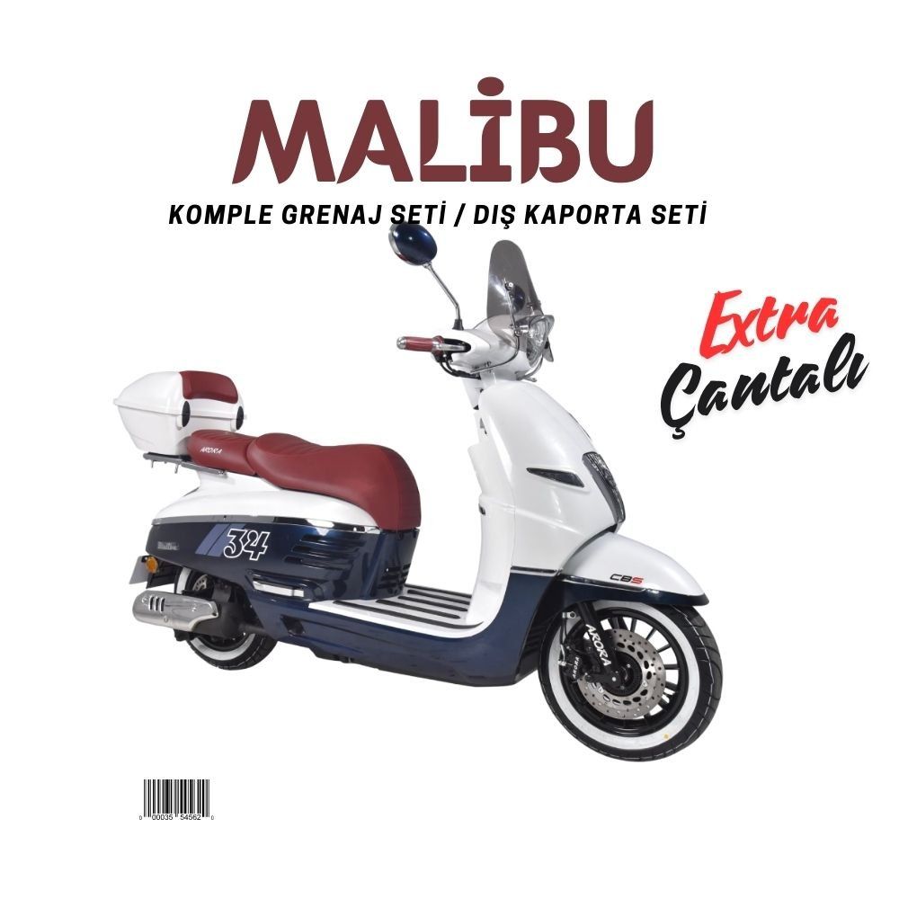 arora-malibu-mavi-beyaz.jpg Arora Malibu Mavi Beyaz Grenaj Seti 21 Parça + Çantalı - Görsel 1