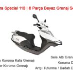 Arora Special Alfa 110  Beyaz Grenaj Seti Koruma Demirli